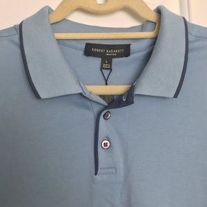 NWT Robert Barakett Sky Blue Polo Shirt SZ Large